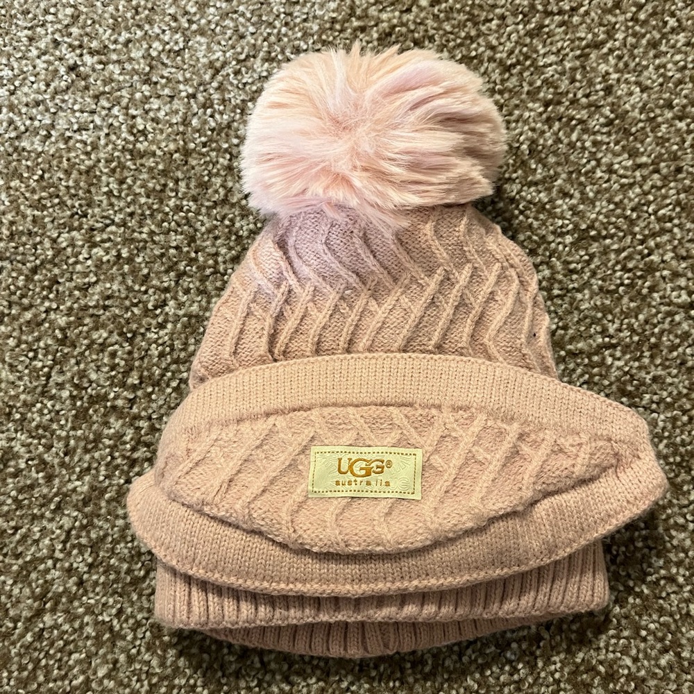 Ugg hat and  removable facemask